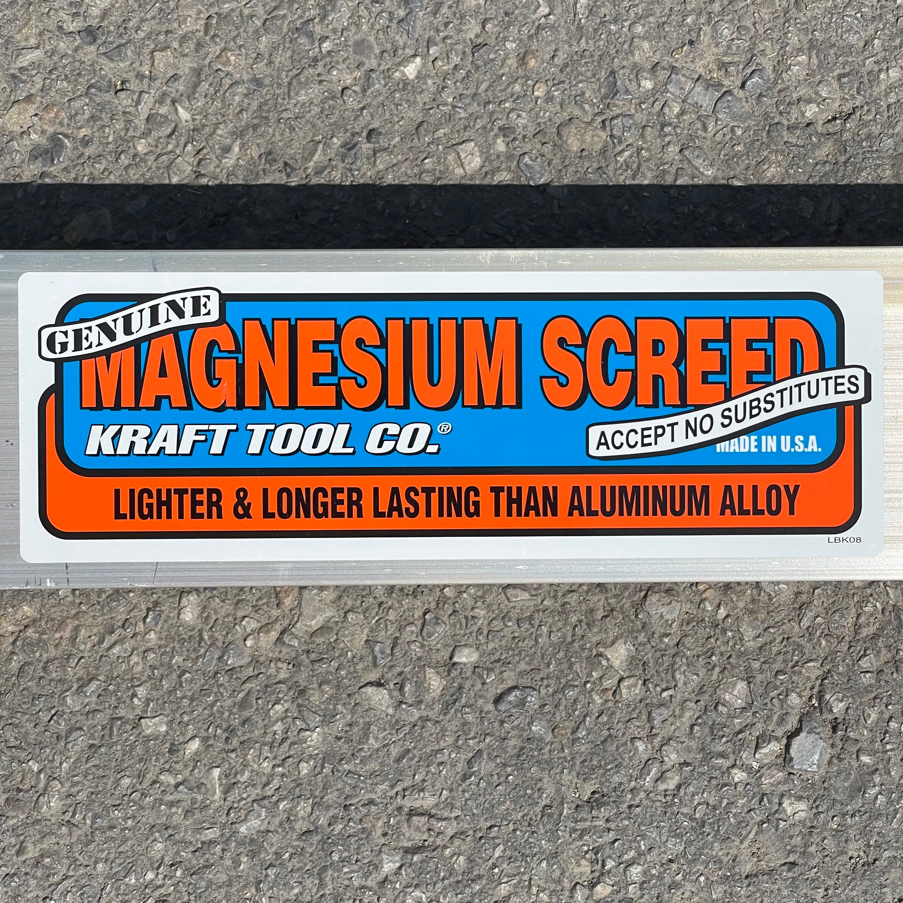 Z@ KRAFT TOOL CO. Magnesium Screed 14ft x 3-1/2” x 1-1/2” CC614