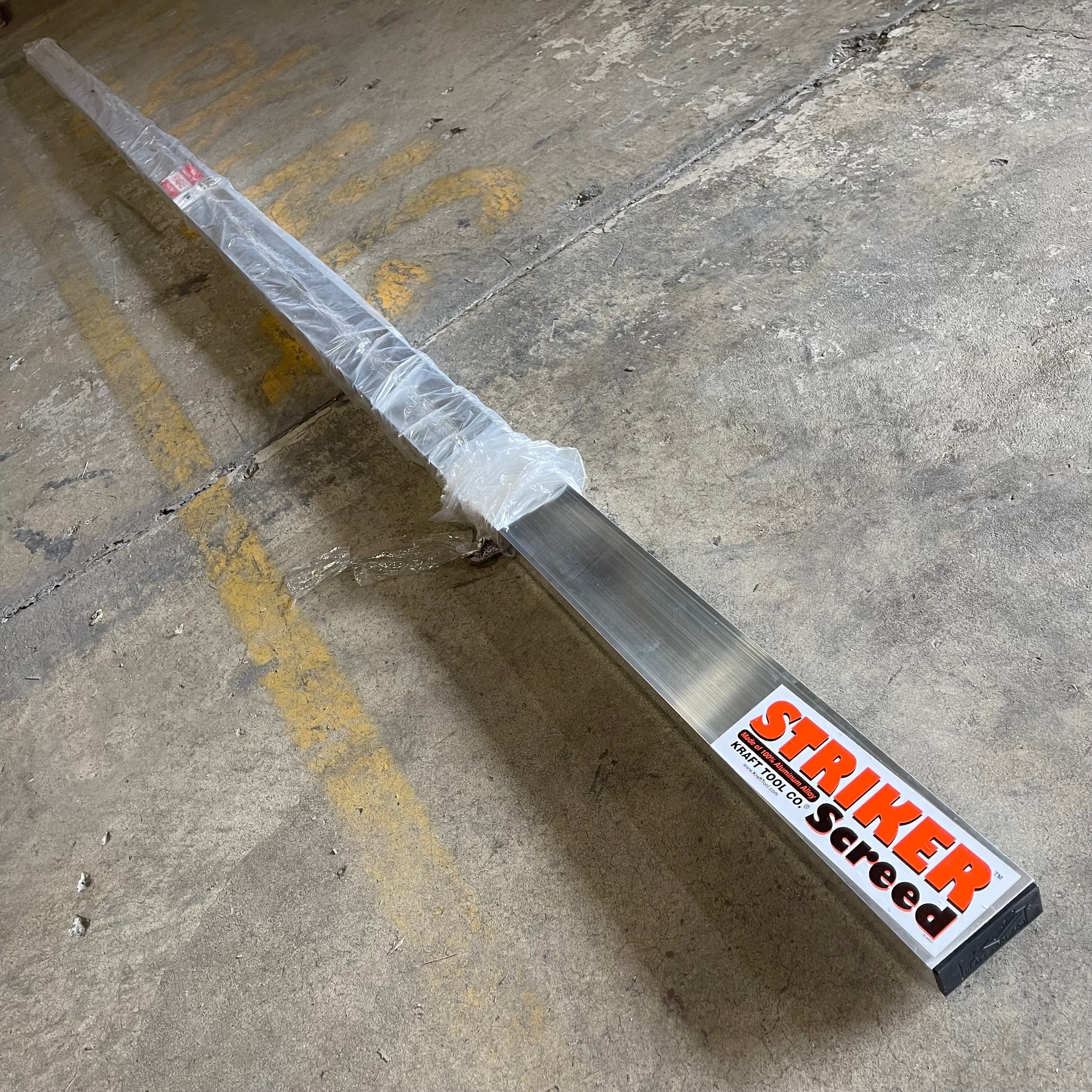 KRAFT TOOL CO. Striker Screed 168”x3-1/2”x1-1/2” ALUMINUM CC614AL