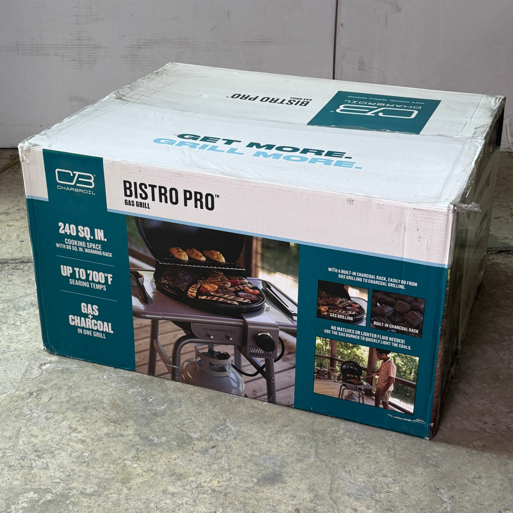 CHARBROIL Bistro Pro Gas Grill For Small Spaces And Patios 240 sq in Black 25302161