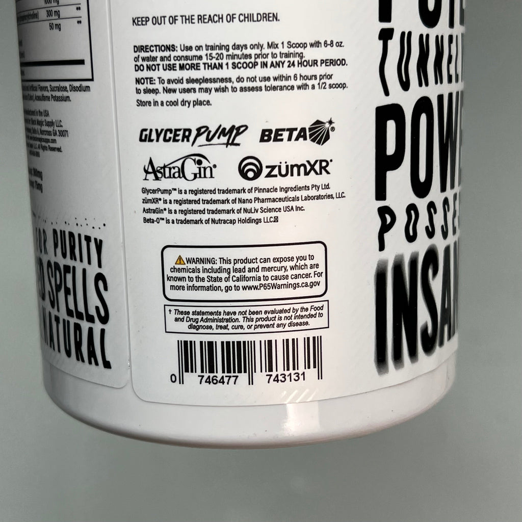 Black Magic BZRK Waves Pre Workout Mango Sunrise 25 Servings BB 04/27