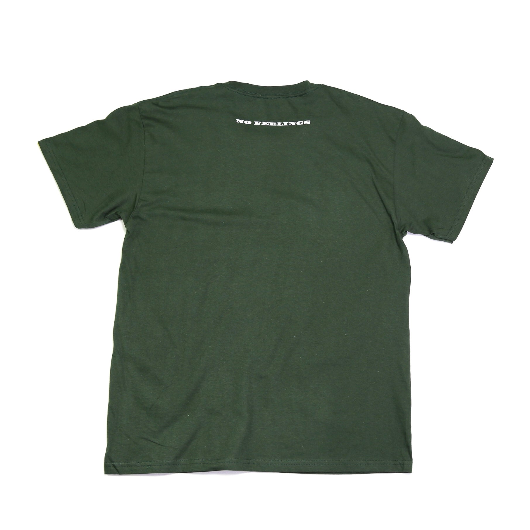 No Feelings T Shirt - Money Green