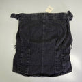 FREE PEOPLE 100% Cotton Louie Indigo Top Women's Sz L Black 98546724
