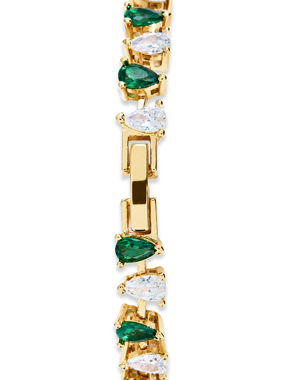 Emerald Pear Cut Tennis Bracelet