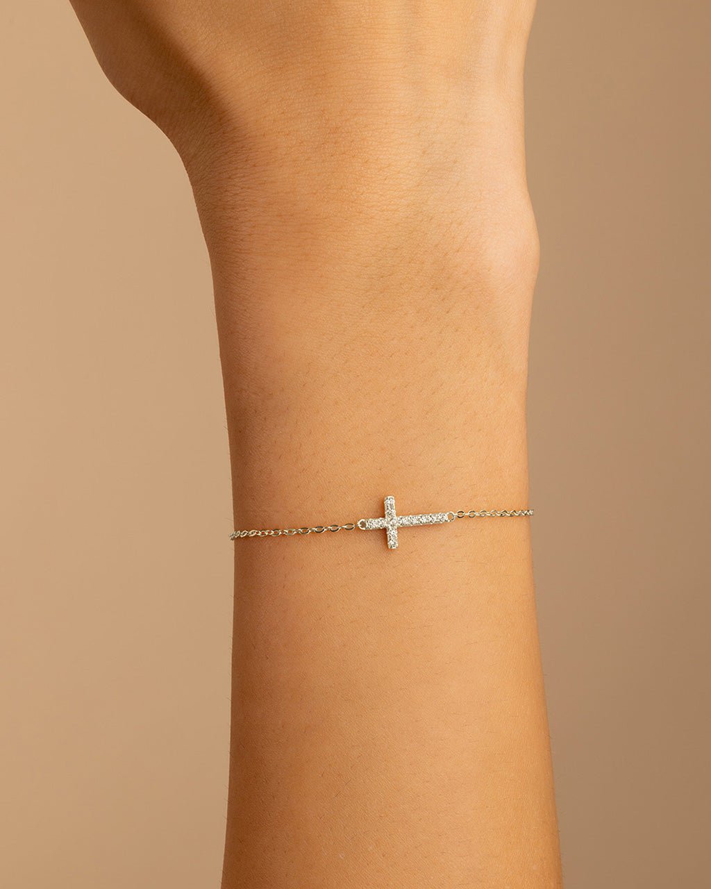 Sterling Silver Kinsey Luxe Cross Accent Bracelet