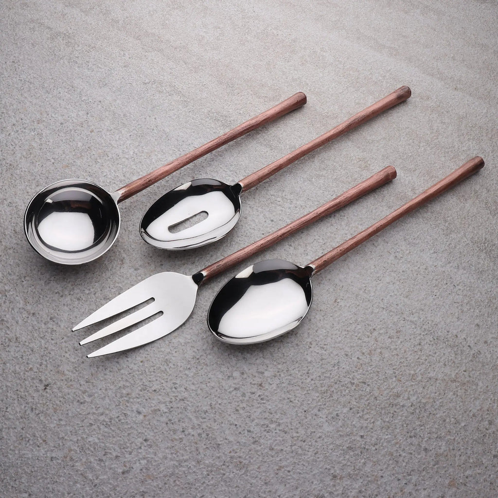 CAMELLIA HOSTESS SERVING 4 PC. SET