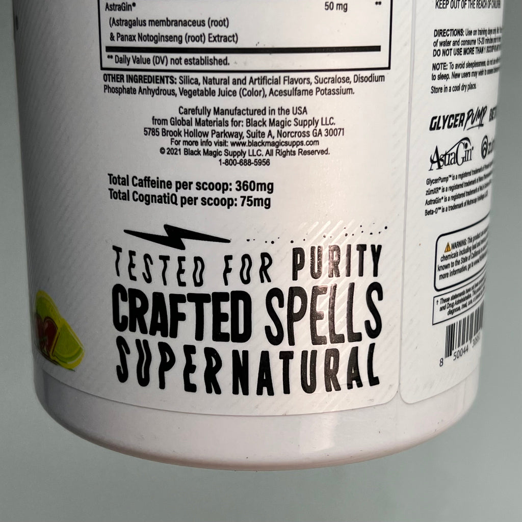 Black Magic BZRK Waves Pre Workout Cherry Lime 25 Servings BB 04/27