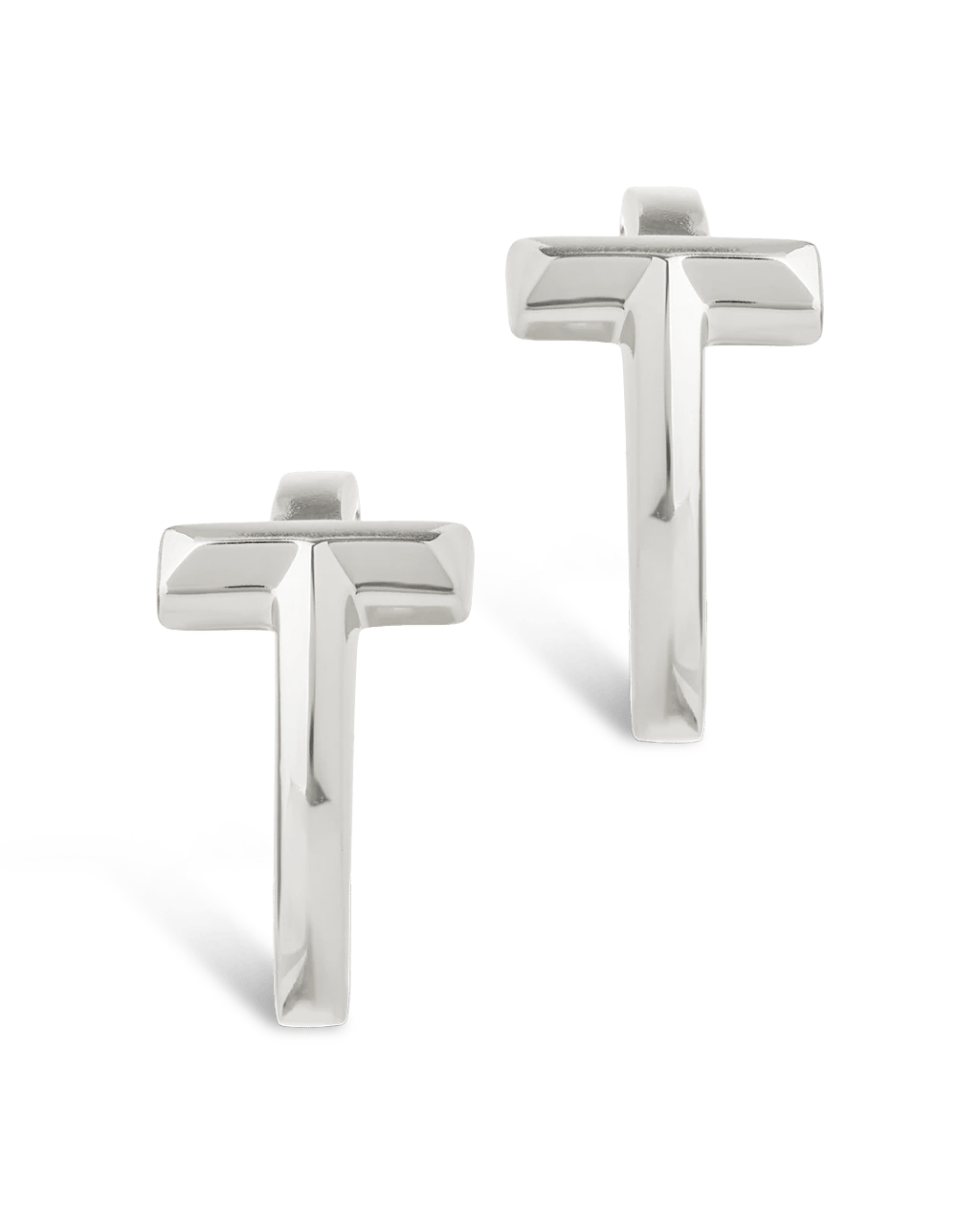 Sterling Silver Kaira Crossbar Hoops