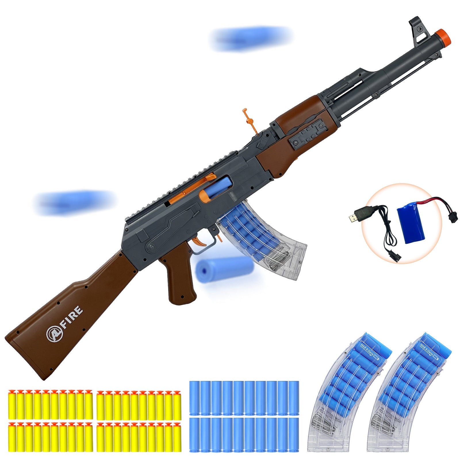 AK Tactical Battle Blaster – Dual Mode Power, 680+ Shots, Built for Backyard Combat