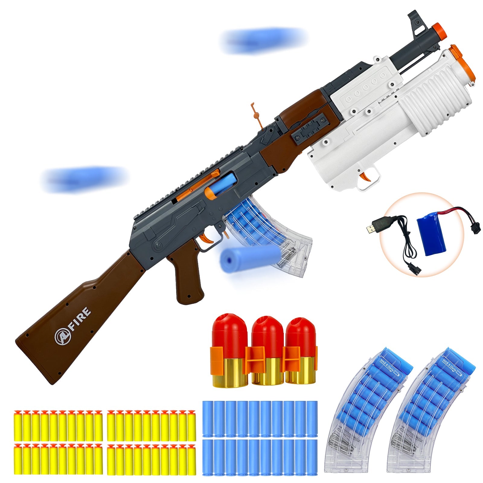 AK Tactical Battle Blaster – Dual Mode Power, 680+ Shots, Built for Backyard Combat