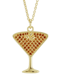 Pave CZ Espresso Martini Pendant