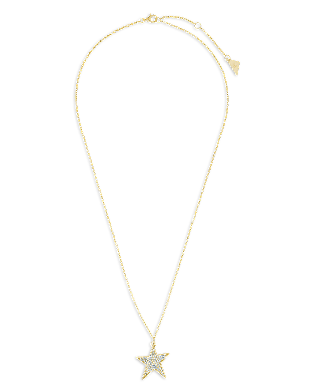 Pave CZ Star Pendant