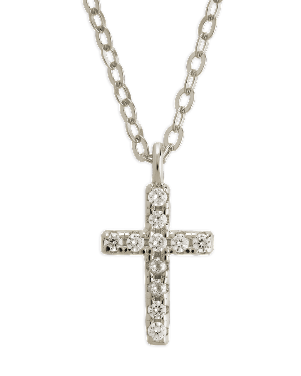 Sterling Silver Sinead Sparkling Cross Pendant