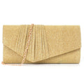 Flash material wrinkle zipper bag cover handbag