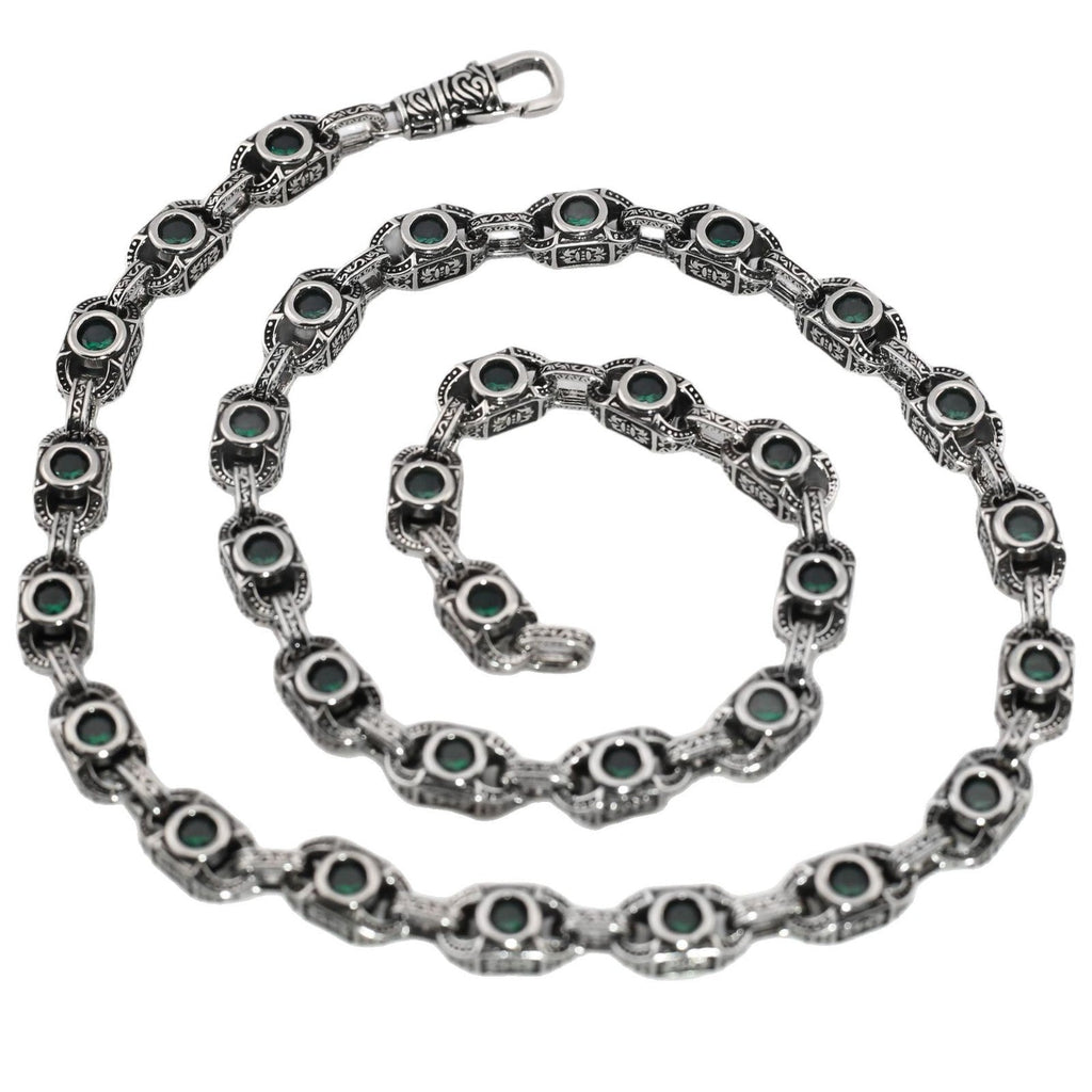 Aragogaceous pattern sapphire necklace for couples