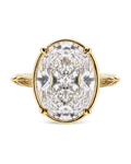 Sterling Silver Oval Cut CZ Cocktail Ring