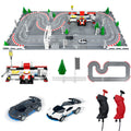 Slot Cars Race Track Sets, with 2 tracks 2 controllers 2 cars, Adjustable Speed, Block Building Slot Car Race Set,Christmas present， Toys Gifts